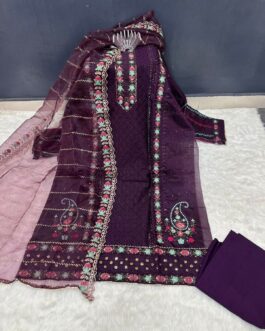 Indian Toshor Party Dress 4pcs (C-4408,07)