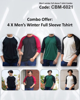 Men’s winter full sleeve T-shirt Combo (C-6021)