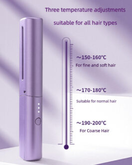 Mini Wireless Hair Straighter for Curly Hair & Beard (C-6451)