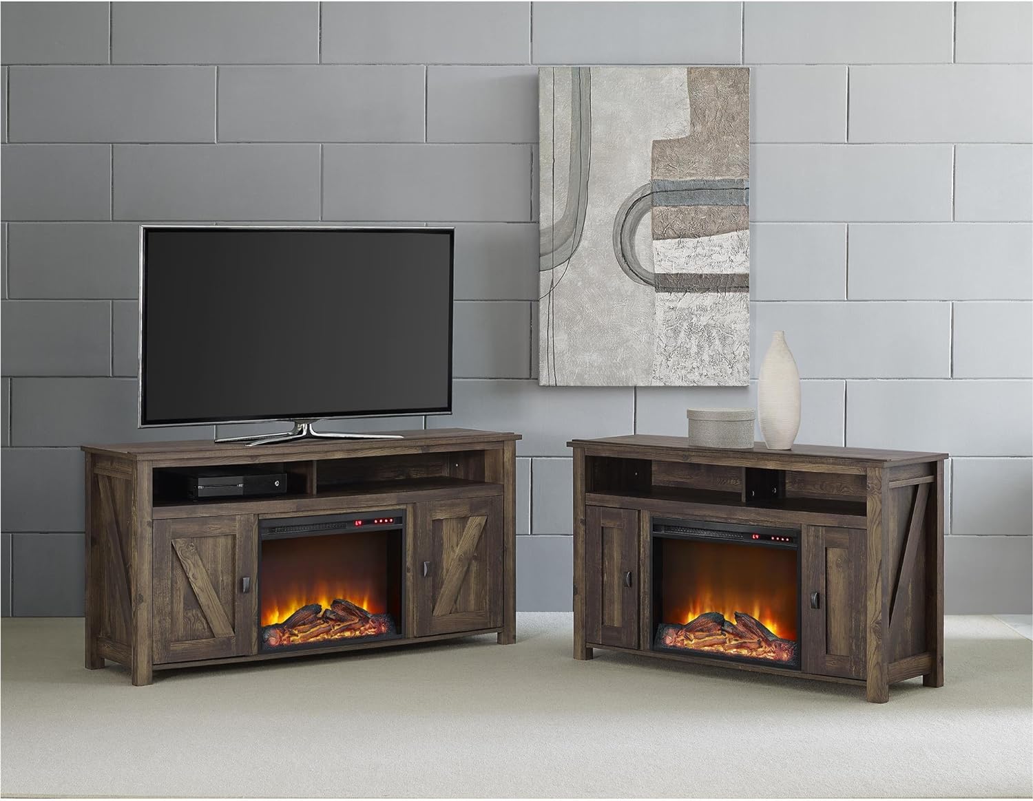 Ameriwood Home Fireplace TV Console